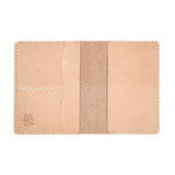 Handmade Leather Passport Wallet in Natural Leather