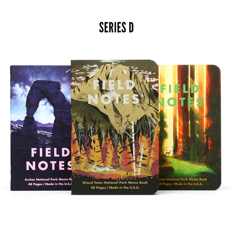 Series D: Arches, Grand Teton, Sequoia. 