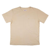 9oz cream pocket t-shirt
