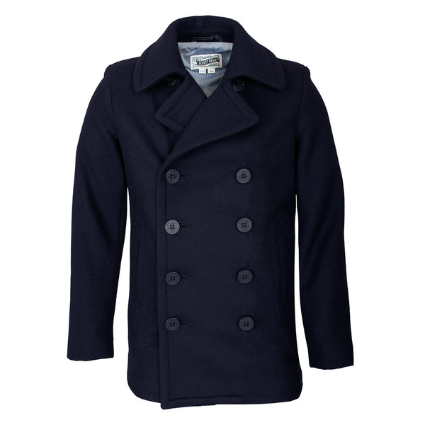 Schott Slim Fit Navy Peacoat