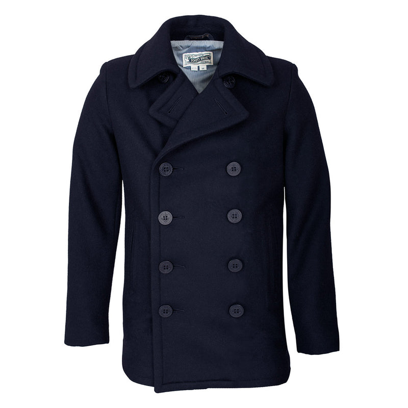 Wool Coat Mens Slim Fit Double Breasted Peacoat Slim Fit Peacoat