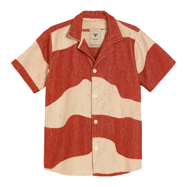 OAS amber dune terry cloth shirt