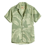 OAS banana leaf terry cloth shirt