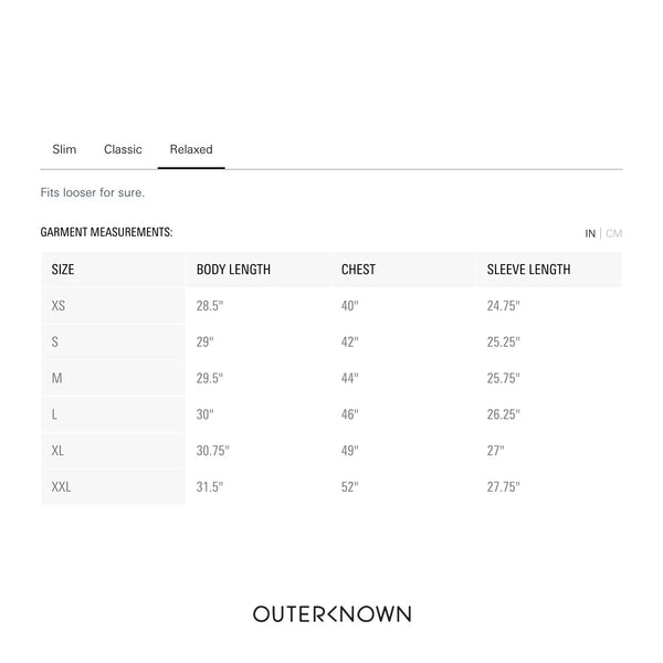 Size Guide