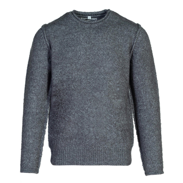 Front of Schott NYC Rolled Edge Sweater in Charcoal