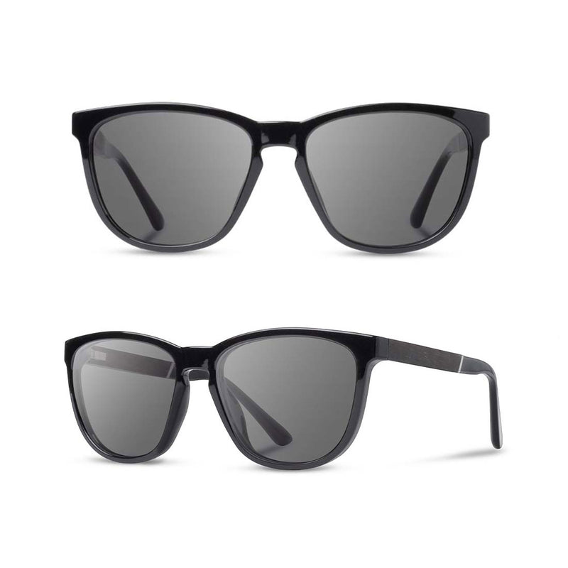 Shwood Arrowcrest Sunglasses in Black