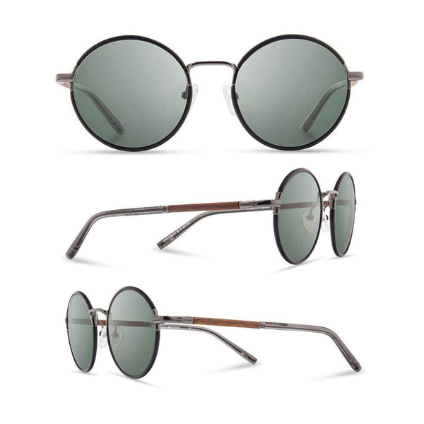 Shwood Hawthorne Sunglasses in Black Chrome