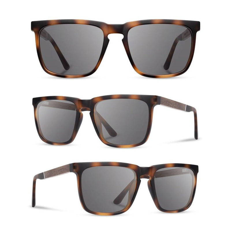 Shwood Ridge Camp Sunglasses in Matte Tortoise 