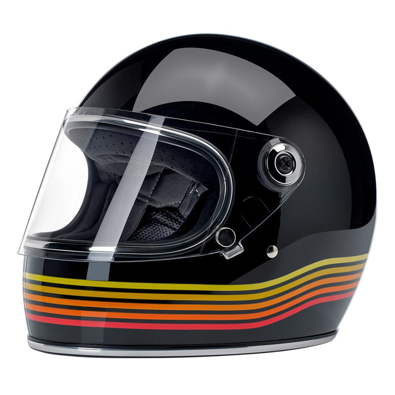Gringo S Motorcycle Helmet Gloss Black Spectrum