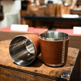 Two Tumblers on a Wooden Box