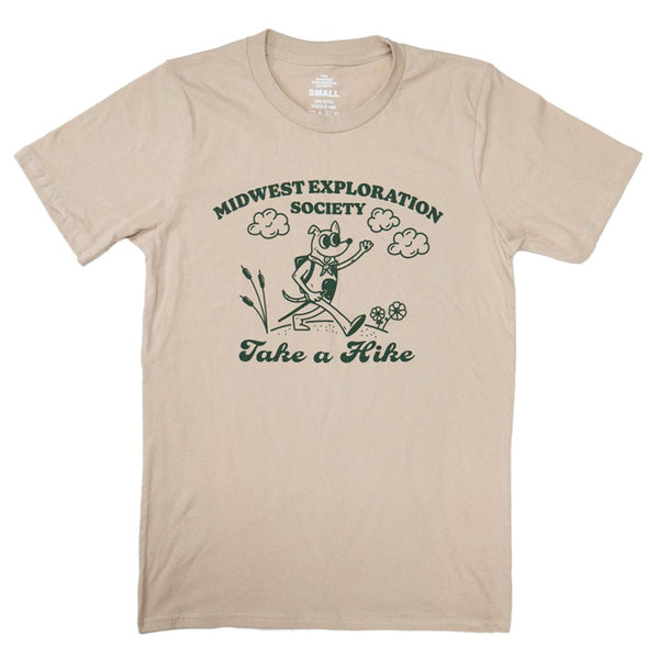 Front of M.E.S. Take A Hike Tee