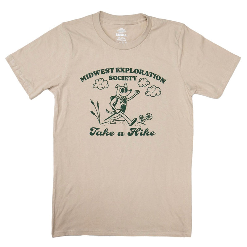Front of M.E.S. Take A Hike Tee