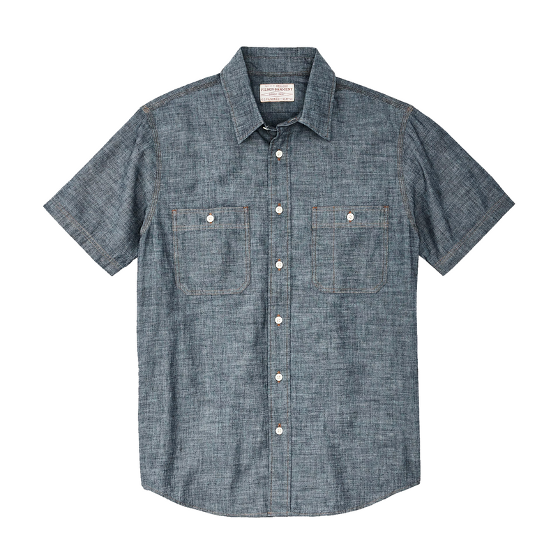 Indigo Chambray Short Sleeve Shirt