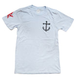 blue tshirt with anchor and star