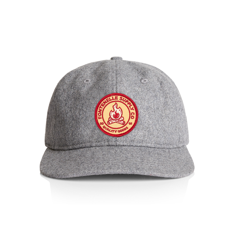 Campfire Patch Wool Hat in Steel