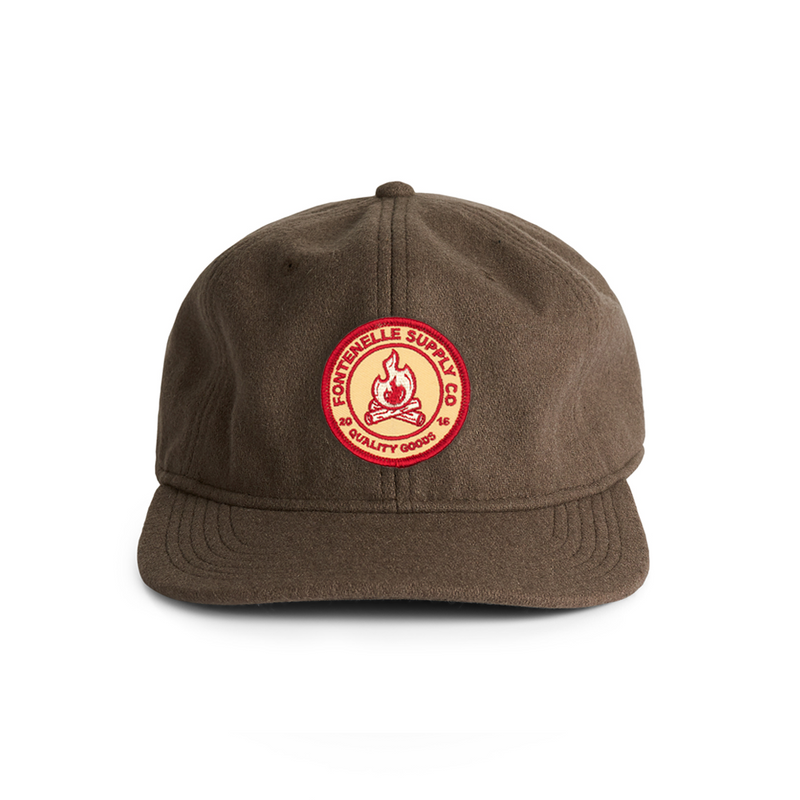 Campfire Patch Wool Hat in Walnut