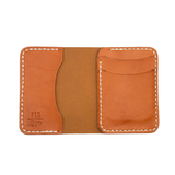 Tan Leather with White Stitching