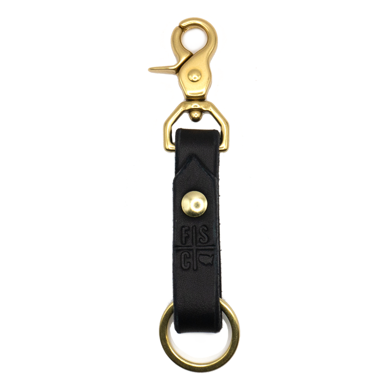 Black Leather with Brass Hardware
