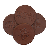 leather coasters