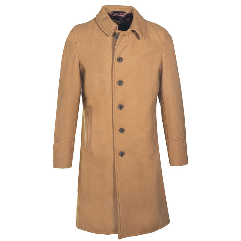 Schott Wool Officer's Trenchcoat in Camel