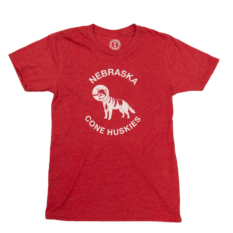 Nebraska Cone Huskies Graphic Tee in Red