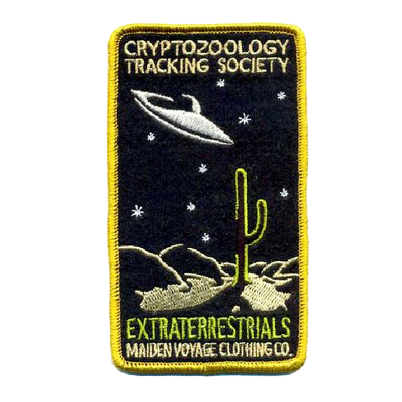 extraterrestrials embroidered patch
