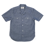Front of Freenote Dayton Chambray Short Sleeve Button Down