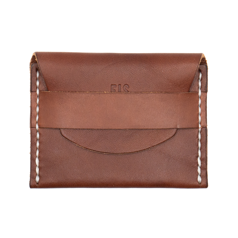 Brown Leather Horizontal Fold Wallet