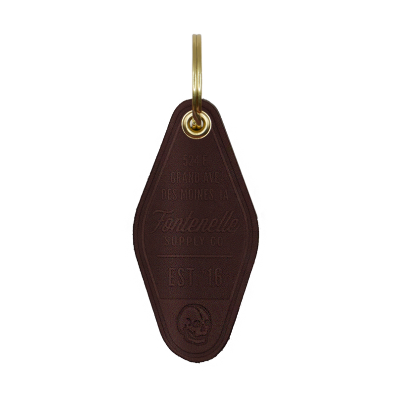 Hotel Keychain in Dark Brown