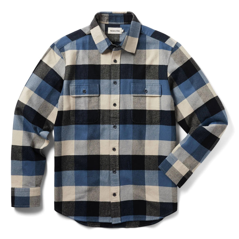 Front of Taylor Stitch Yosemite Shirt in Icicle Check