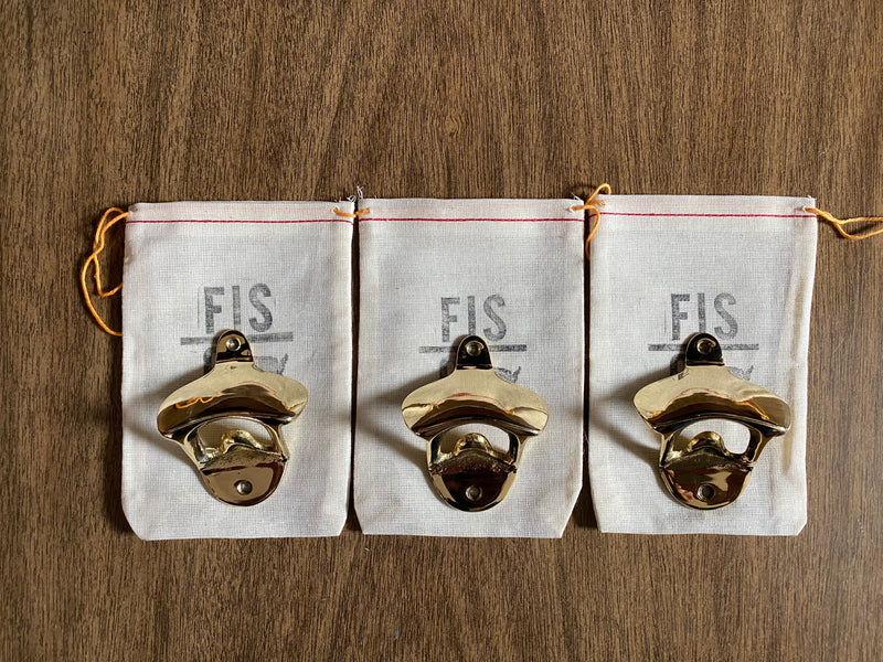 Three Brass Bottle Openers