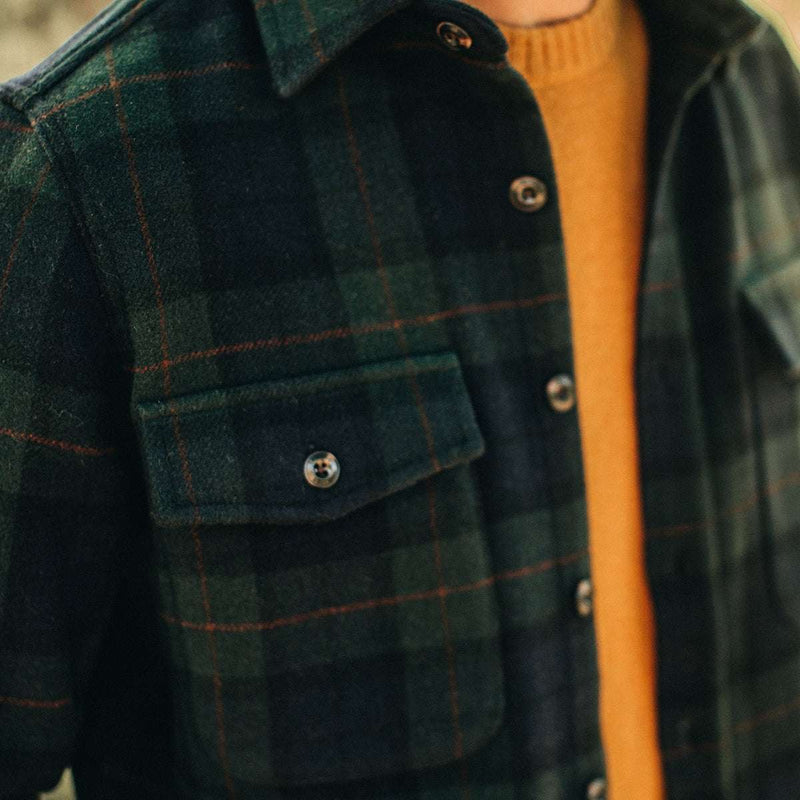 The Maritime Shirt Jacket | Saltwater Plaid – Fontenelle Supply