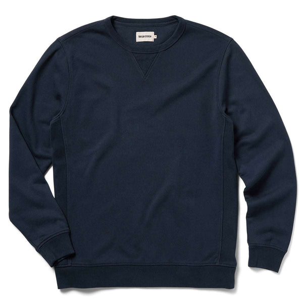 Taylor Stitch Fillmore Crewneck in Dark Navy