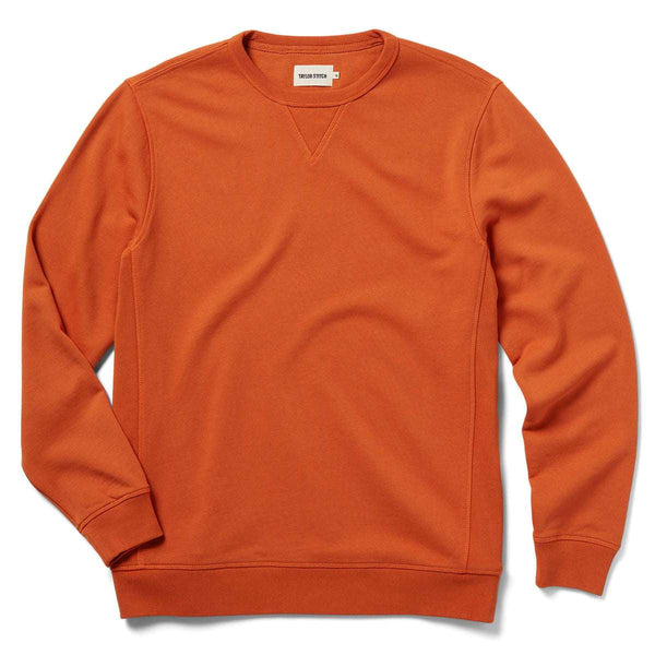 Taylor Stitch Fillmore Crewneck in Rust