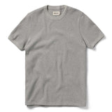 Front of Taylor Stitch Heavy Bag Waffle Short Sleeve in Aluminum