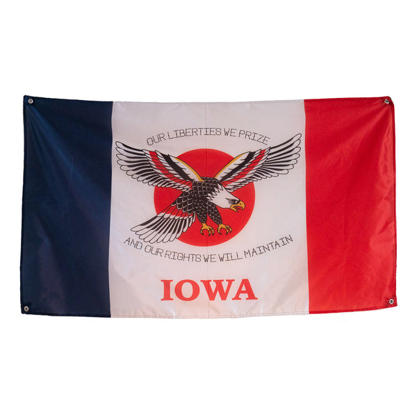 Iowa flag nylon custom tattoo design