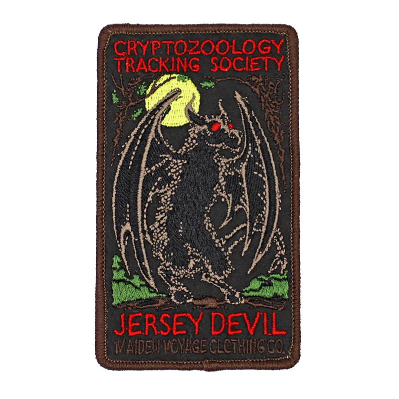 jersey devil embroidered patch