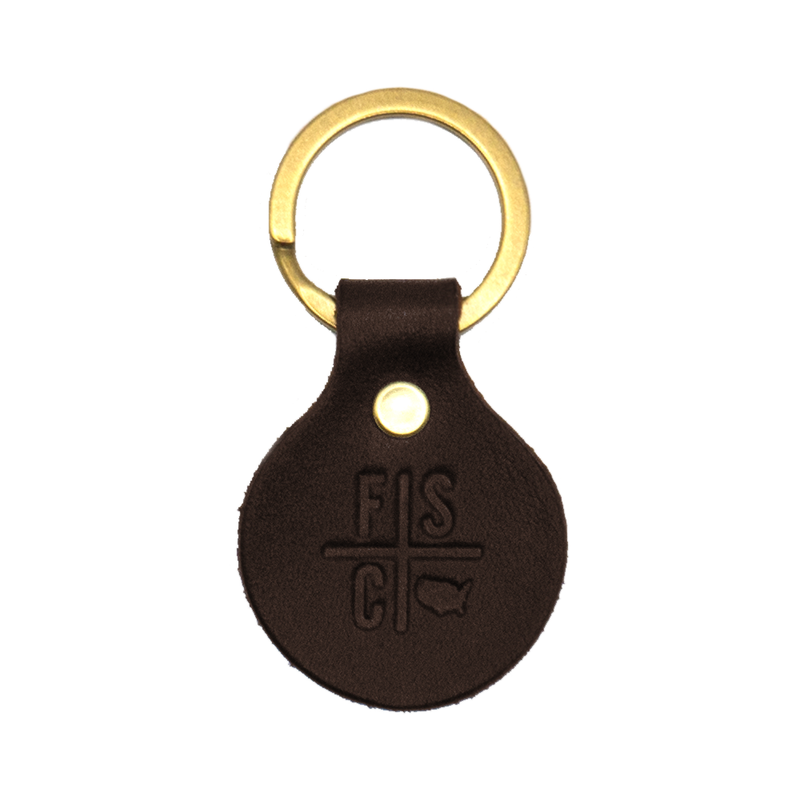 FSC Keychain in Dark Brown