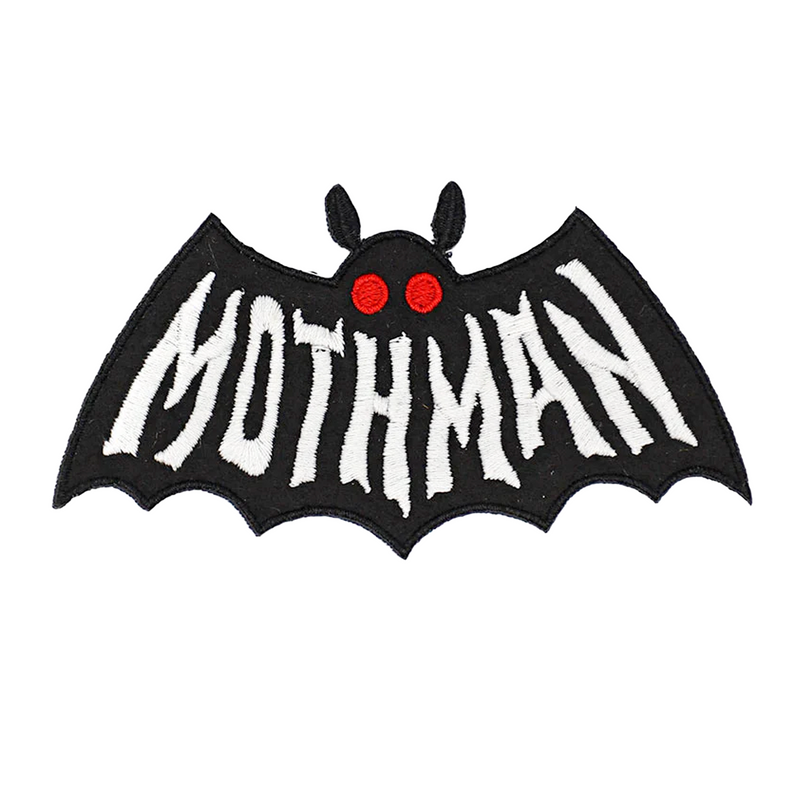 mothman symbol embroidered patch