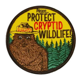 please protect cryptid wildlife embroidered patch