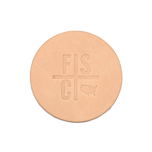Round Natural Leather