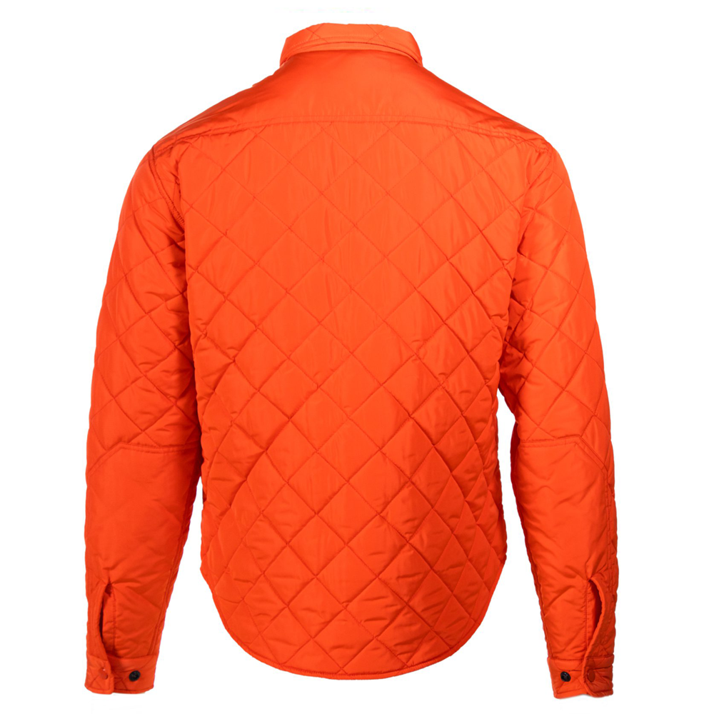 Downfilled Quilted Shirt Jacket Orange Fontenelle Supply Co.