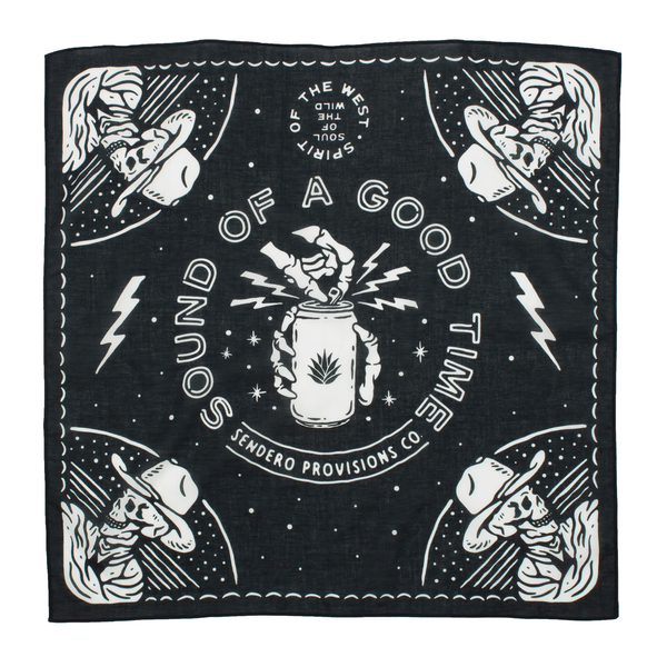 soudns of a good time cowboy bandana