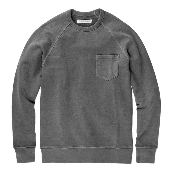 Sur Pocket Sweatshirt in Faded Black