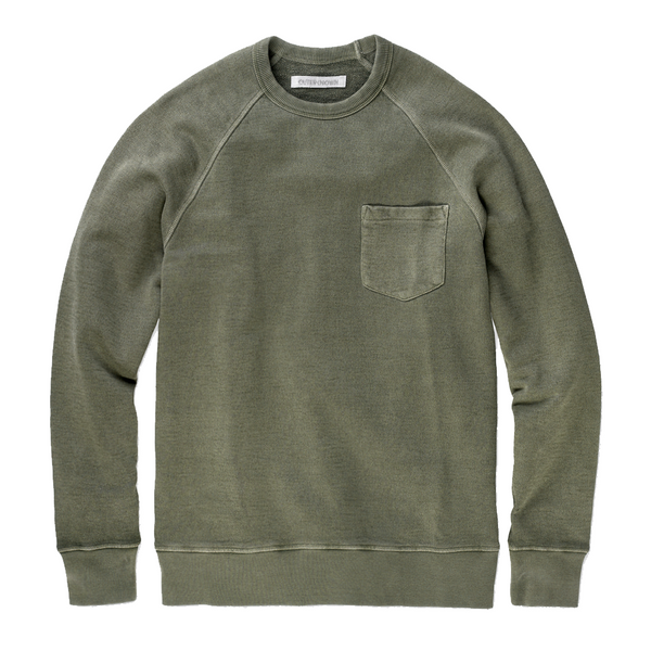 Sur Pocket Sweatshirt in Olive Branch